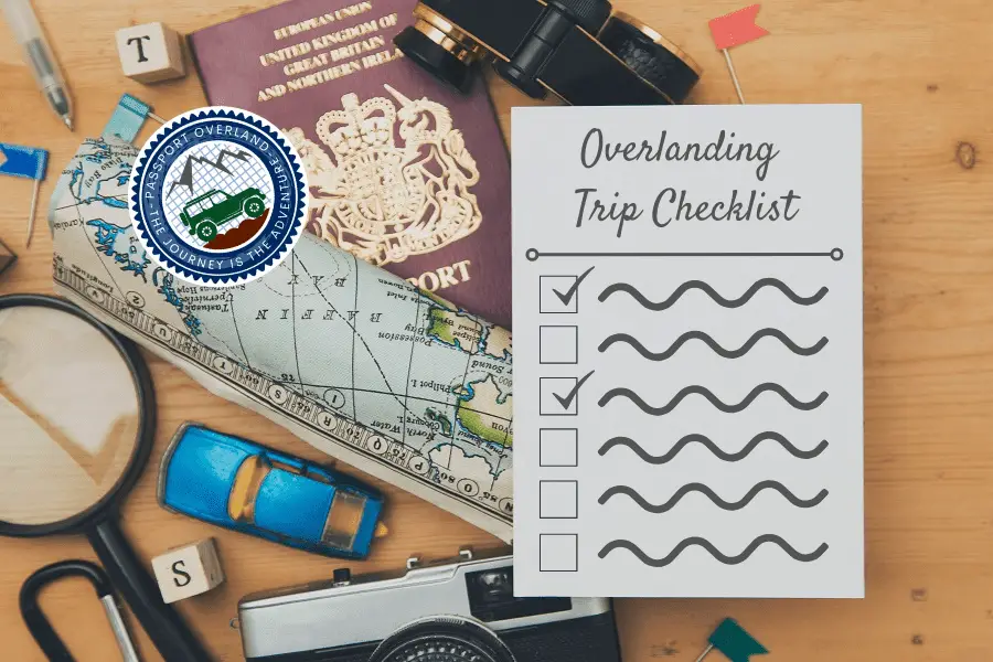 overland trip checklist