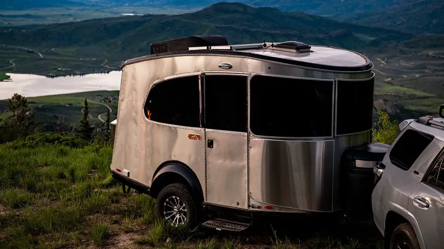 airstream with bathrooms