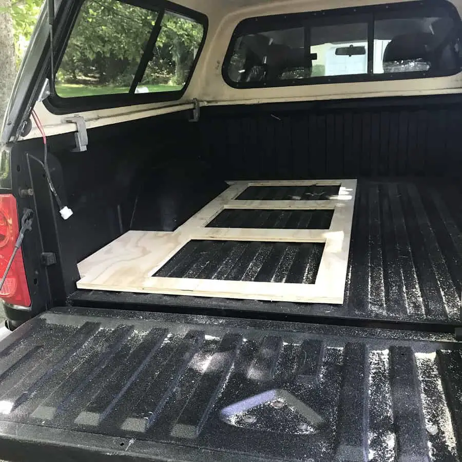 beginning the truck camper setup